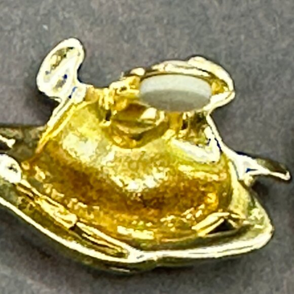 Maurice Milleur Gold-Plated Pewter Crab Clip-On Earrings - Picture 6 of 13